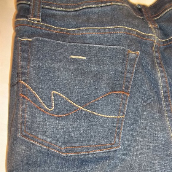 Faded Glory Stretch Flare Classic Womens Jeans Size 4 Petite Faded Casual Blue - Picture 3 of 6